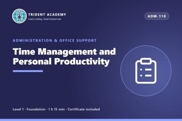 Gestão do Tempo e Produtividade Pessoal (curso em inglês)