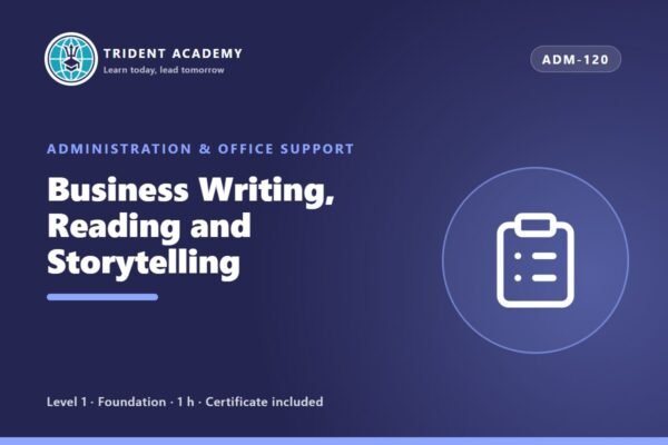 Escrita Profissional, Leitura e Storytelling (curso em inglês)