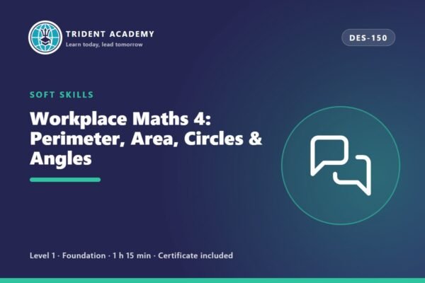 Matemática no Trabalho 4: Perímetro, Área, Círculos e Ângulos (curso em inglês)