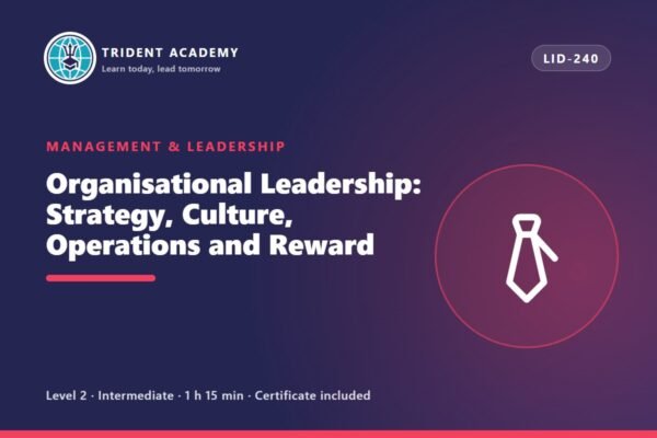Liderança Organizacional: Estratégia, Cultura, Operações e Recompensa (curso em inglês)