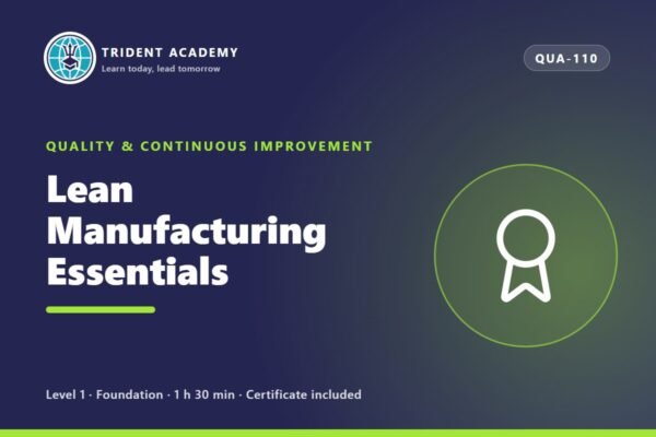 Fundamentos de Lean Manufacturing (curso em inglês)