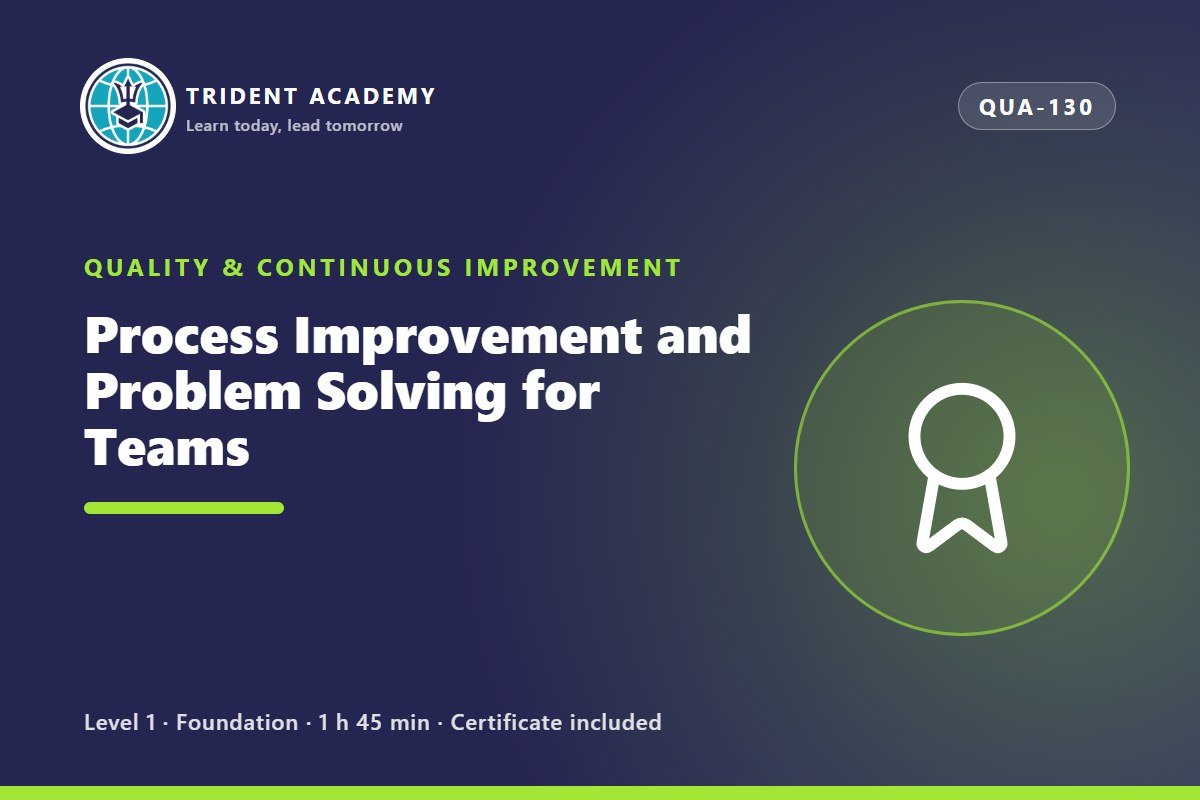 Melhoria de Processos e Resolução de Problemas em Equipa (curso em inglês)