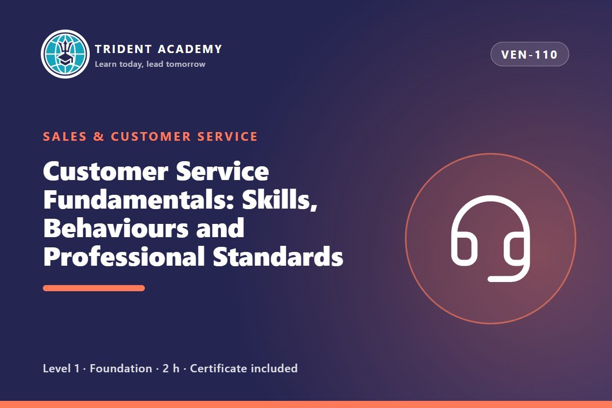 Fundamentos do Atendimento ao Cliente: Competências, Comportamentos e Padrões Profissionais (curso em inglês)