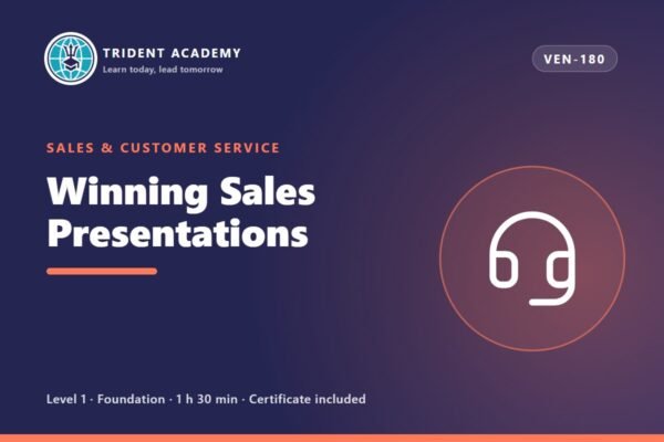 Apresentações de Vendas Vencedoras (curso em inglês)