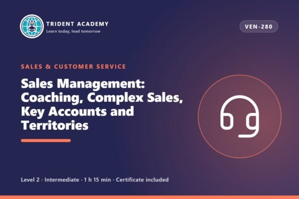 Gestão Comercial: Coaching, Vendas Complexas, Grandes Contas e Territórios (curso em inglês)
