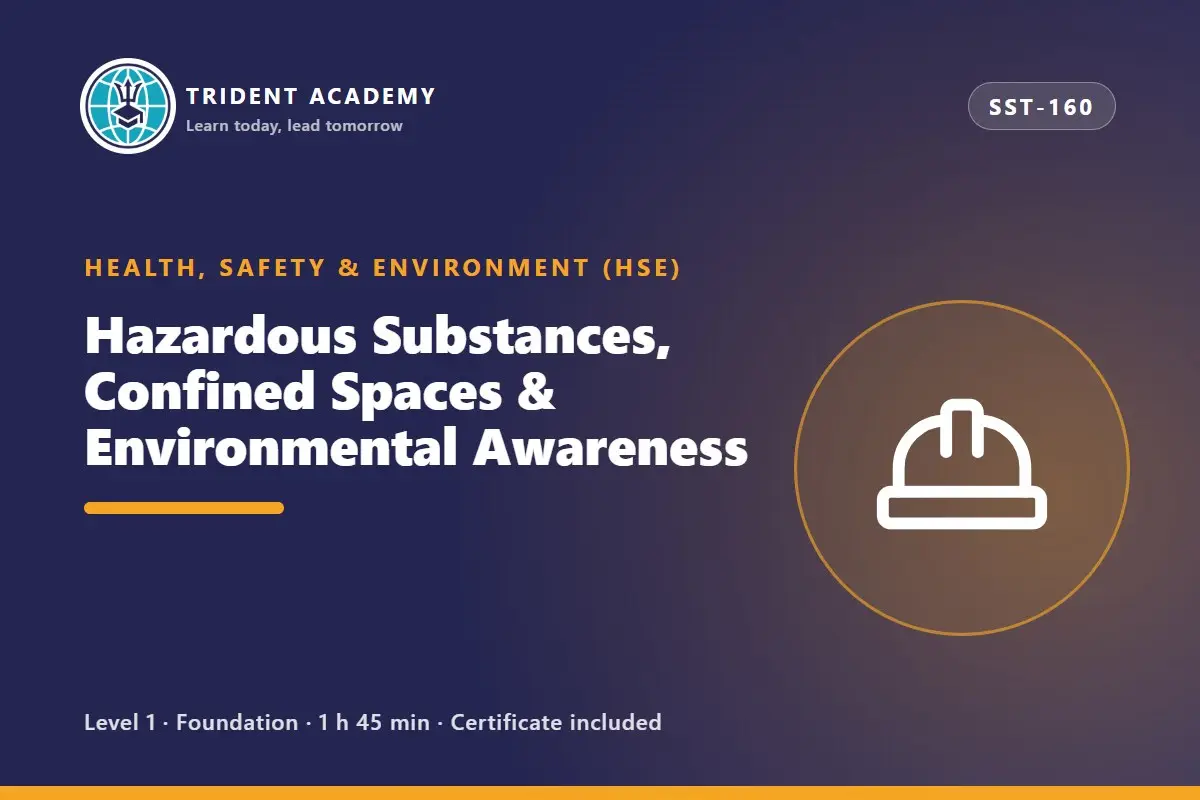 Substâncias Perigosas, Espaços Confinados e Sensibilização Ambiental (curso em inglês)